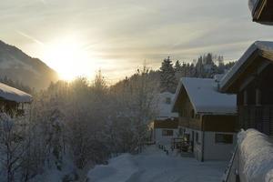 vinter bergslandskap foto