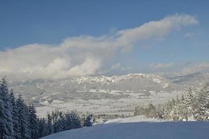 vinter bergslandskap foto