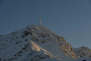 vinter bergslandskap foto