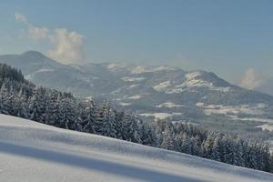 vinter bergslandskap foto