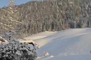 vinter bergslandskap foto