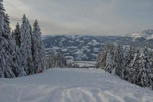 vinter bergslandskap foto