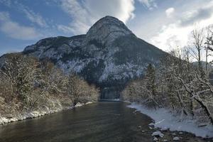 vinter bergslandskap foto