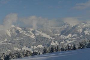 vinter bergslandskap foto