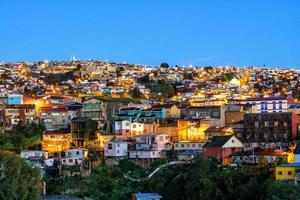 det historiska kvarteret Valparaiso i Chile foto