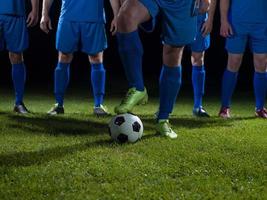 fotboll spelare team foto