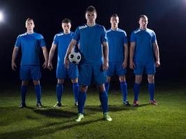 fotboll spelare team foto