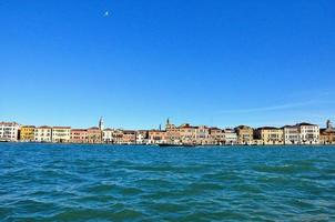 Venedig stad panorama från bigwater se. Italien foto