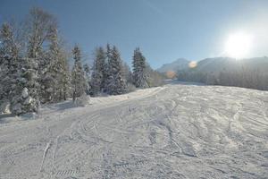 vinter bergslandskap foto