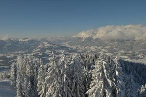 vinter bergslandskap foto