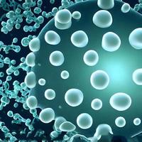 bakterie virus eller bakterier mikroorganism celler. medicinsk illustration. 3d illustration. en hög upplösning 3d tolkning foto