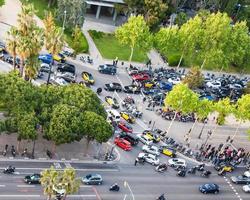 trafik sylt på avinguda diagonal i barcelona stad foto