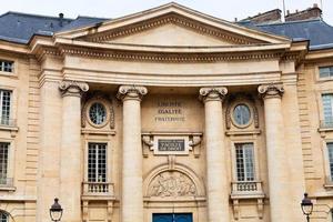 byggnad av universitet av paris, Frankrike foto