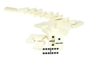 sicksack- från fallen domino foto