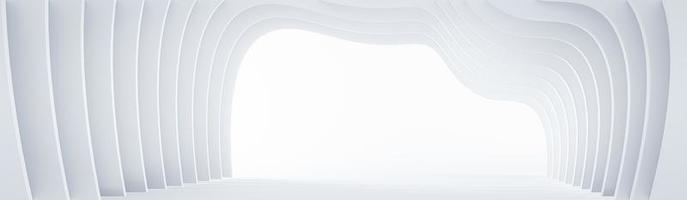 ren vit kurva för abstrakta grå skuggor, vita texturer. abstrakt struktur former för tapeter. 3d-rendering foto