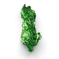 albania topografisk Karta 3d realistisk Karta Färg 3d illustration foto