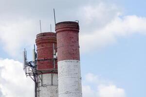 industri skorsten stack foto