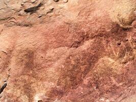 de textur av sten Begagnade för bakgrund bilder, yta av sten brun Färg foto