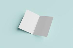 a4 bifold blank mockup foto