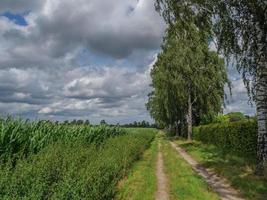 sommar tid på de tysk by weseke foto