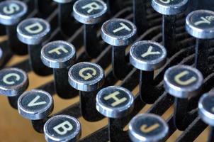 antik skrivmaskin engelska bokstäver tangentbord