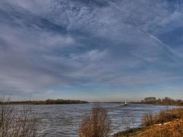 de flod Rhen i wesel foto