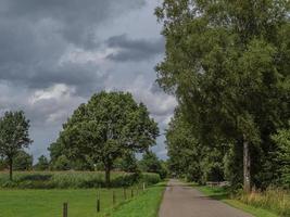 sommar tid på de tysk by weseke foto