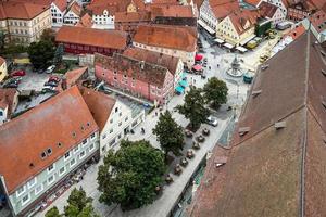 nordlingen, Tyskland, 2014. antenn se av de horisont av nordlingen bavaria i Tyskland foto