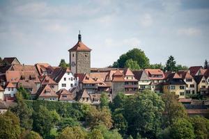 rotenburg, Tyskland, 2014. se över de stad av rothenburg foto