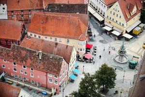 nordlingen, Tyskland, 2014. antenn se av de horisont av nordlingen bavaria i Tyskland foto