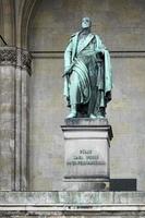 München, Tyskland, 2014. staty av Karl wrede på feldherrnhalle i munich foto