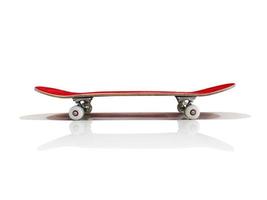 skateboard på en vit bakgrund foto