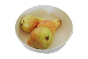päron i en plast skål belgrad, serbien-15.9.2022 foto