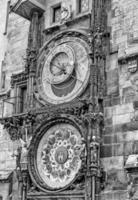 prag orloj astronomisk klocka i de gammal stad av prag foto