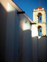 klocktorn i mexikansk kyrka foto