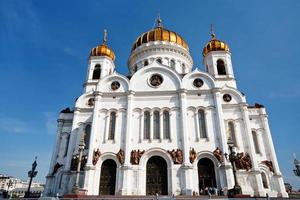 de katedral av christ de räddare, Moskva, ryssland foto