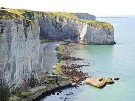 se av sten engelsk kanal Strand på etretat foto