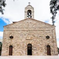 främre se av grekisk ortodox basilika av st george foto