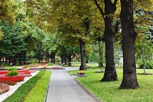 urban parkera i sommar dag foto