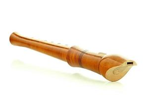 trä- flöjt instrument foto