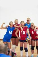 volleyboll kvinna grupp foto