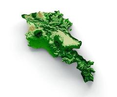 armenia topografisk Karta 3d realistisk Karta Färg 3d illustration foto