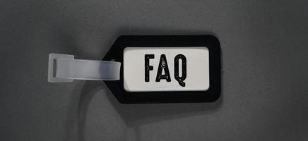 ord med faq affärsidé foto