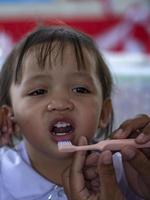 dental vård, hygien och människor begrepp. foto