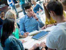 studenter grupp studie foto