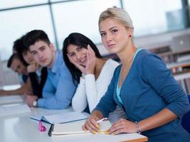 studenter grupp studie foto