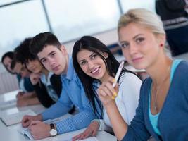 studenter grupp studie foto