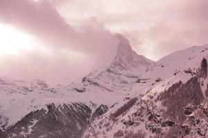 berg matterhorn zermatt schweiz foto