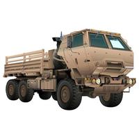armén lastbil i realistisk stil. m142 hög rörlighet artilleri raket systemet himars. taktisk militär fordon. foto