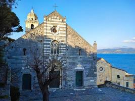 portovenere by poet golf Italien medeltida kyrka foto